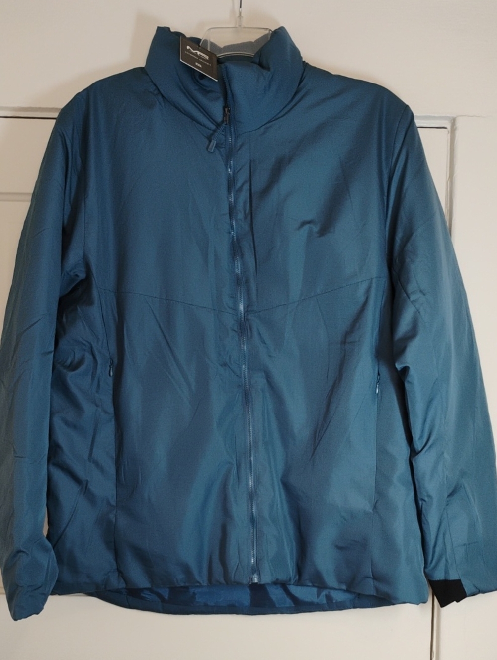Men's Blue Insulated Zip-Up Jacket Mack Russo XXL BNWT Zip Pockets